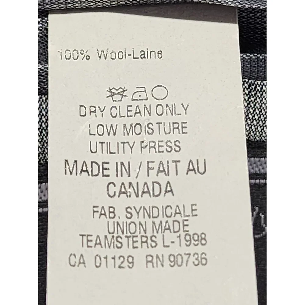 Ralph Ralph Lauren Houndstooth Wool Blazer Sport Coat Mens Sz 43R Tan Beige Work